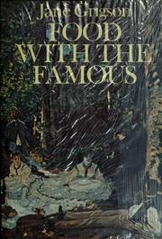Front cover of Food with the famous by Jane Grigson