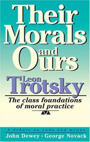 Cover of Their morals and ours by Leon Trotsky
