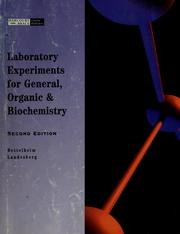 Front cover of Laboratory experiments for General, organic & biochemistry by Frederick A. Bettelheim