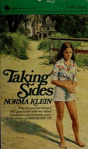 Cover of Taking sides by Norma Klein