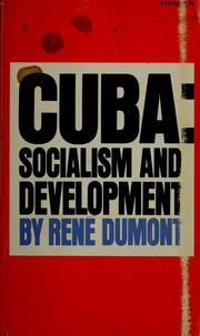 Front cover of Cuba, socialisme et développement by René Dumont