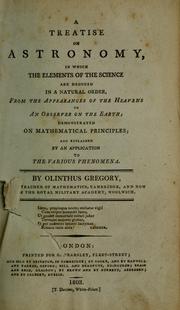 Front cover of A treatise on astronomy by Olinthus Gregory