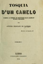 Cover of Tosquia d'um camelo by Antonio Feliciano de Castilho