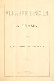 Front cover of Abraham Lincoln by Alph. Hamilton Wood