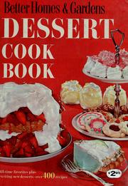 Front cover of Better homes and gardens dessert cook book by Unknown