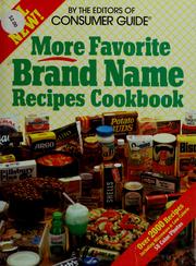 Front cover of More favorite brand name recipes cookbook by Editors of Consumer Guide