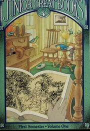 Front cover of Junior great books--Series 4, first semester, volume one by Great Books Foundation (U.S.)