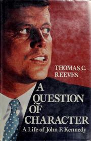 Front cover of A question of character by Thomas C. Reeves