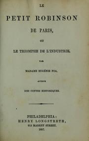 Cover of Le petit Robinson de Paris by Eugénie Foa