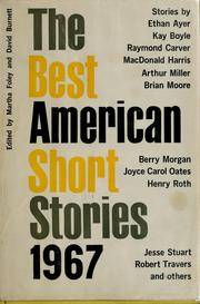 Cover of The Best American Short Stories 1967 by Martha Foley