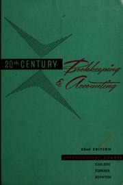 Front cover of 20th century bookkeeping & accounting by Paul A. Carlson