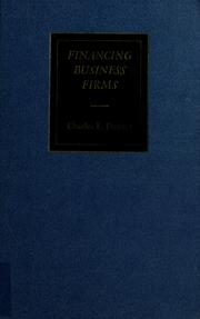 Cover of Financing business firms by Charles Lee Prather
