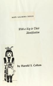 Front cover of Hopi kachina dolls by Harold Sellers Colton