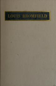 Cover of Louis Bromfield by David D. Anderson