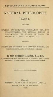 Front cover of Natural philosophy by John Herbert Sangster