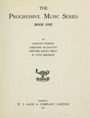 Front cover of The progressive music series by Horatio W. Parker