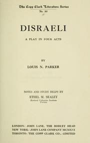 Cover of Disraeli by Louis Napoleon Parker