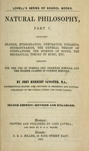 Front cover of Natural philosophy by John Herbert Sangster