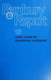 Front cover of Indicators of genotoxic exposure by B. A. Bridges
