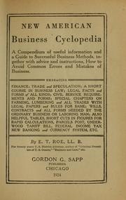 Cover of New American business cyclopedia by Edward Thomas Roe