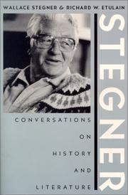 Cover of Stegner by Wallace Stegner