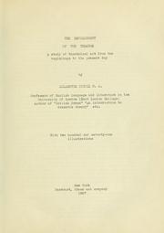Cover of The Development of the Theatre by Allardyce Nicoll