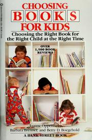 Front cover of Choosing books for kids by Joanne Oppenheim