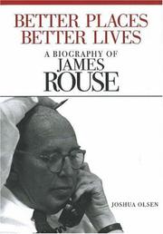 Front cover of Better Places, Better Lives by Joshua Olsen