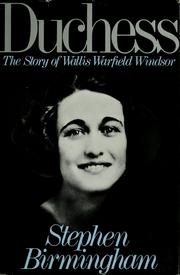 Cover of Duchess by Stephen Birmingham