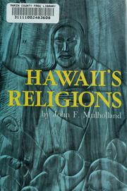 Front cover of Hawaii's religions by John Field Mulholland