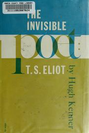Front cover of The invisible poet by Hugh Kenner