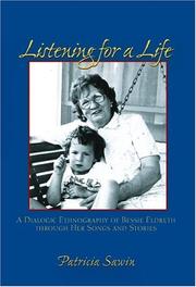 Front cover of Listening For A Life by Patricia Sawin