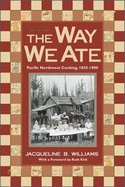 Cover of The way we ate by Jacqueline B. Williams