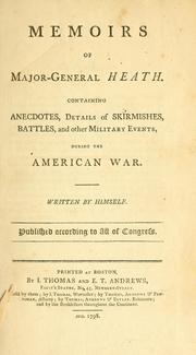 Front cover of Memoirs of Major-General Heath by Heath, William