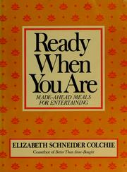 Cover of Ready when you are by Elizabeth Schneider