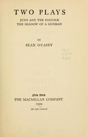 Cover of Two plays by Sean O'Casey