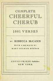 Cover of Complete cheerful cherub by Rebecca McCann
