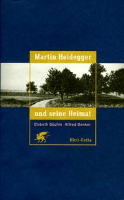 Front cover of Martin Heidegger und seine Heimat by Alfred Denker