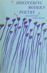Cover of Discovering modern poetry by Elizabeth A. Drew