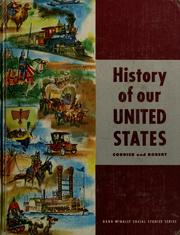 Front cover of History of our United States by Ralph Waldo Cordier