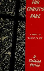 Front cover of For Christ's sake by Oliver Fielding Clarke