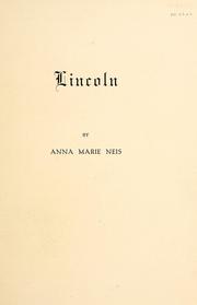 Front cover of Lincoln by Anna Marie Neis