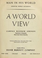 Front cover of Man in his world by Harlan H. Barrows