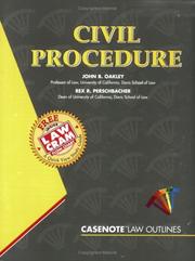 Cover of Law outlines by John B. Oakley