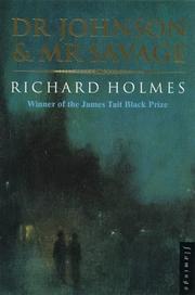 Front cover of Dr. Johnson and Mr. Savage by Richard Holmes
