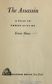 Cover of The assassin by Irwin Shaw