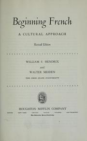 Cover of Beginning French by William Samuel Hendrix