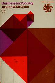 Cover of Business and society by Joseph William McGuire