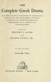Cover of The complete Greek drama by Whitney Jennings Oates