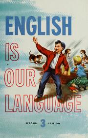 Cover of English is our language by Edna L. Sterling